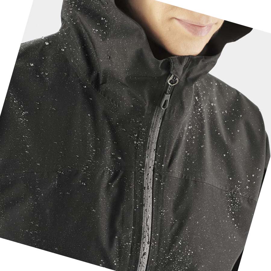 Chaquetas Salomon OUTLINE GORE-TEX WATERPROOF 2.5L Mujer Negros | MX 2488JPQ